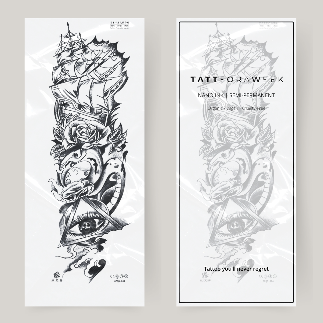 Manga de tatuagem Nep oceano