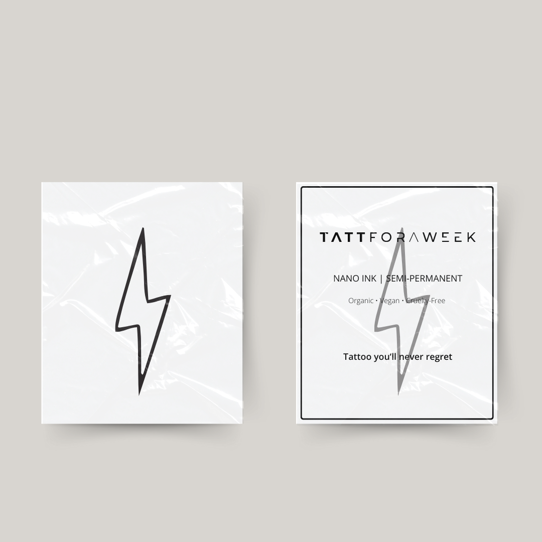 Relâmpago de tatuagem temporária