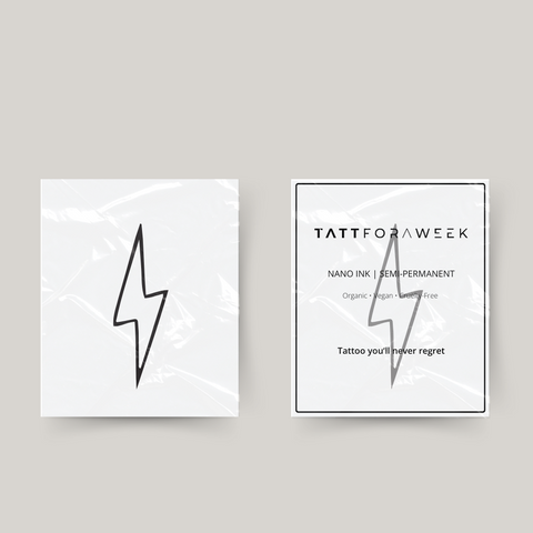 Relâmpago de tatuagem temporária