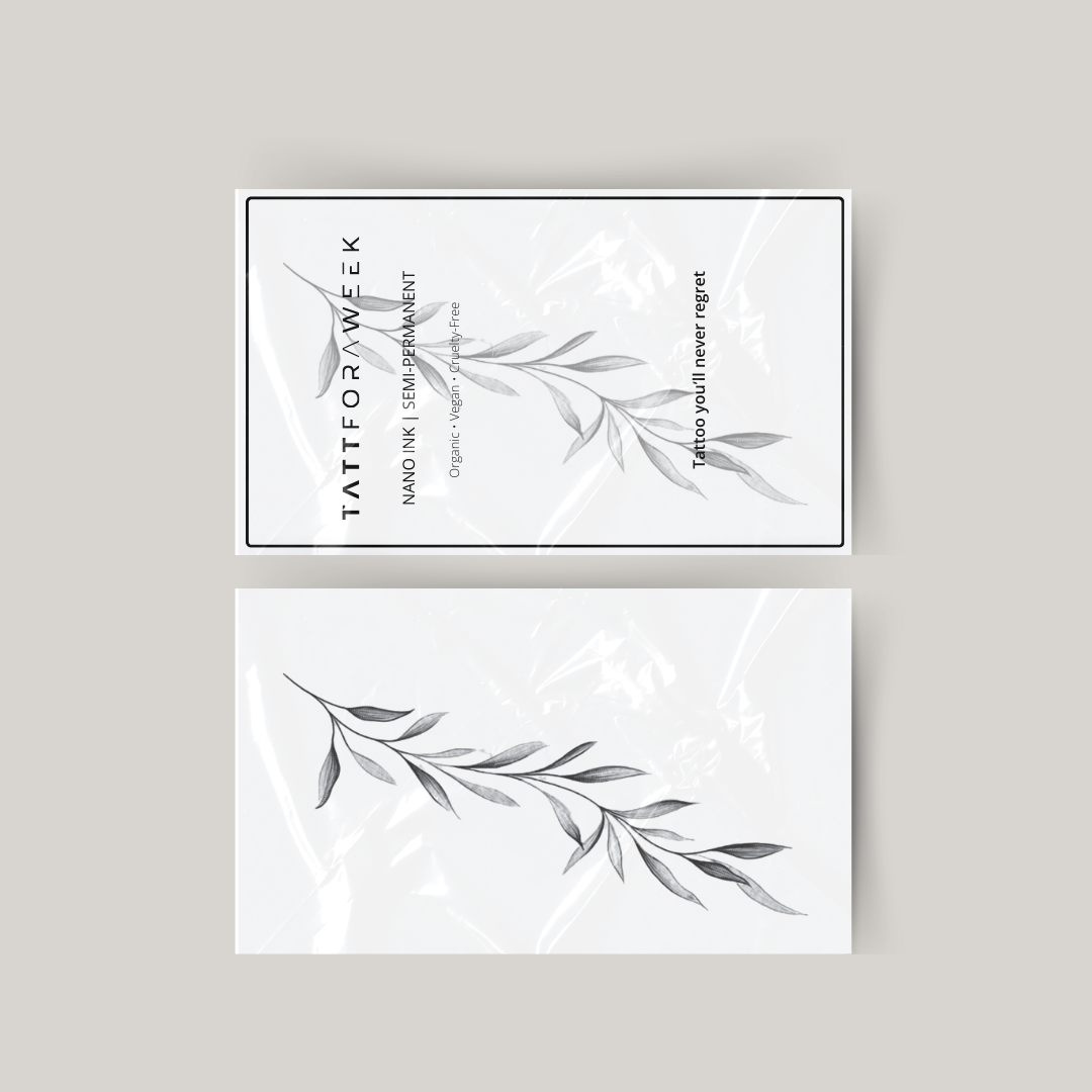 Tatuagem temporária de planta grande