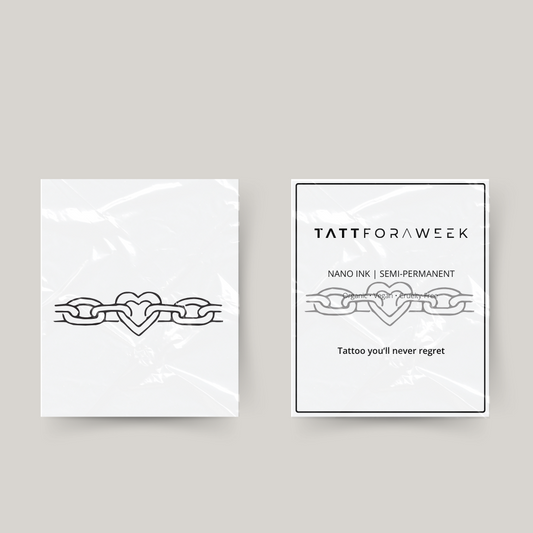 Tijdelijke tattoo ketting van liefde