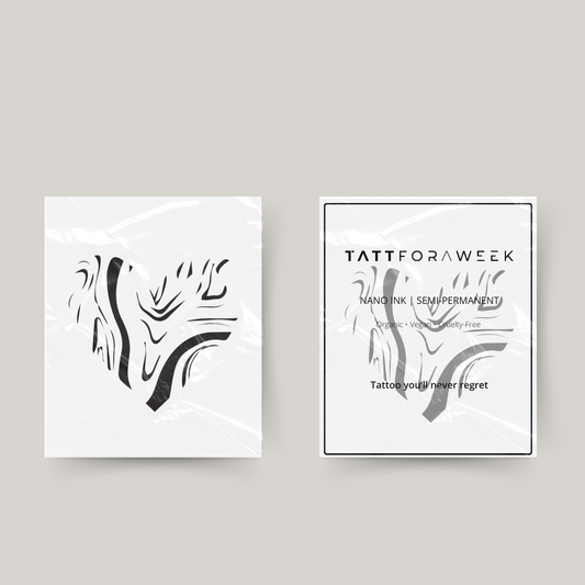 Tijdelijke tattoo lava hart