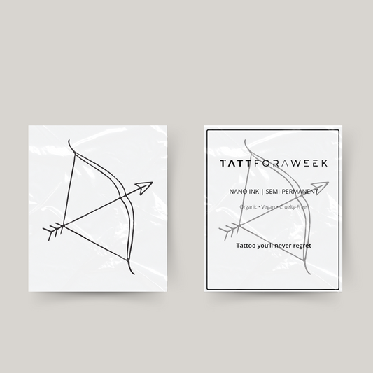 Tijdelijke tattoo pijl en boog