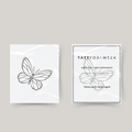 Tatuagem temporária de borboleta voadora