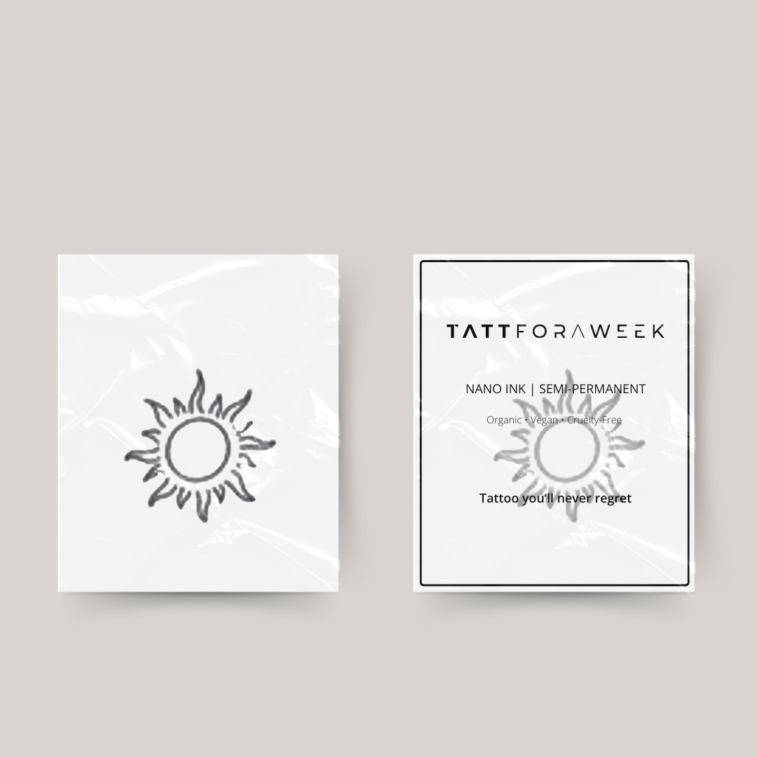 Sol de tatuagem temporária